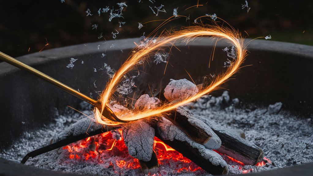 transforming faded sparks flames