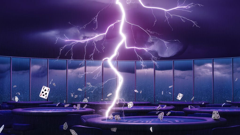 flashing electricity card game