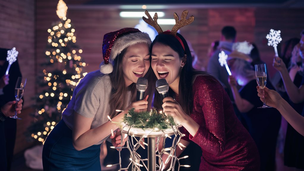 fun holiday singing together