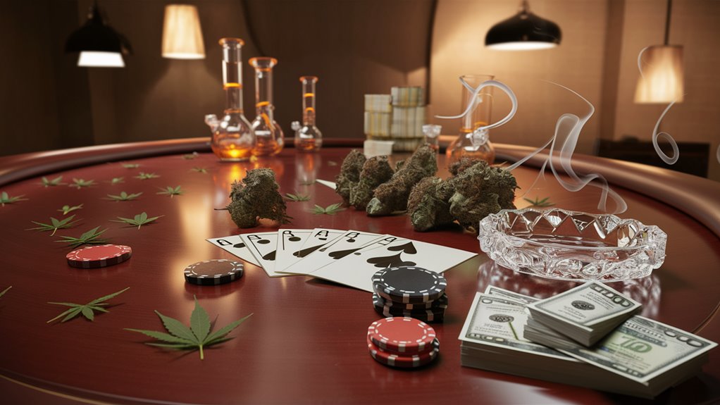 mixing marijuana with cards