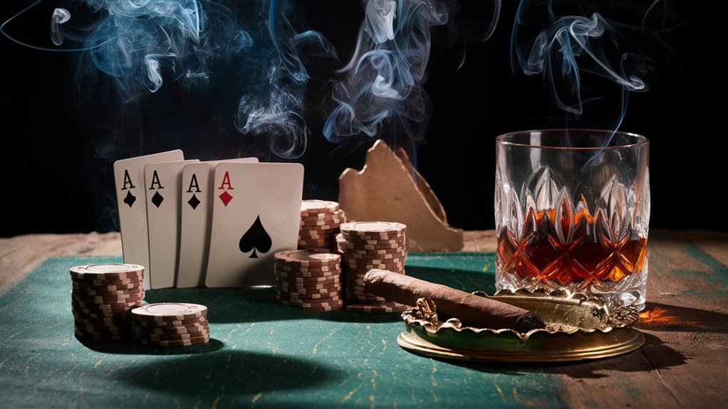 poker game smoke rising