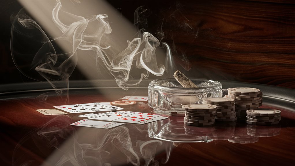 writing poker while high