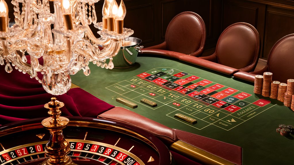 gambling tables with large bets